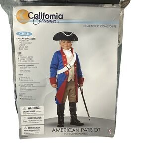Halloween California Costumes American Patriot Child Costume, Large 10/12